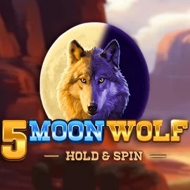 5 Moon Wolf online game logo by Apparat Gaming on eurocasino.com.pl