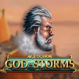 Age Of The Gods: God of Storms logo – Slots by Playtech at Casino Euro