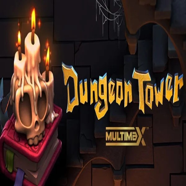 Dungeon Tower slot logo by Peter & Sons at Casino Euro