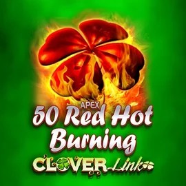 50 Red Hot Burning Clover Links casino game by Novomatic – featured logo at Casino Euro