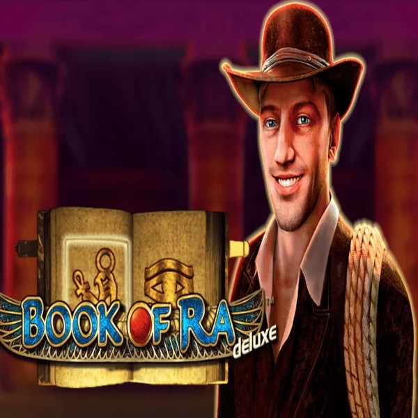 Book of Ra Deluxe logo by Novomatic at Casino Euro