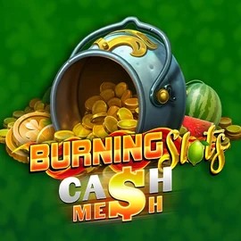Burning Slots Cash Mesh slot logo by BF Games at Casino Euro
