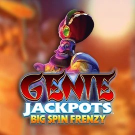 Genie Jackpots: Big Spin Frenzy slot logo by Blueprint Gaming at Casino Euro