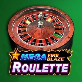 Mega Fire Blaze Roulette online game logo by Playtech on eurocasino.com.pl