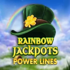 Official Jackpots logo: Rainbow Jackpots Power Lines by Red Tiger Gaming at Casino Euro