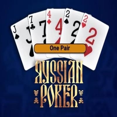 Russian Poker slot logo by OneTouch Games at Casino Euro