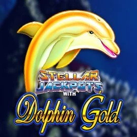Jackpots logo of Dolphin Gold with Stellar Jackpots from Lightning Box Game at Casino Euro