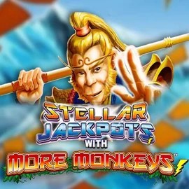 Jackpots logo of Stellar Jackpots with More Monkeys from Lightning Box Game at Casino Euro
